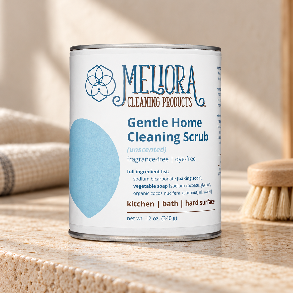 Gentle Home Cleaning Scrub Powder - Plastic-Free