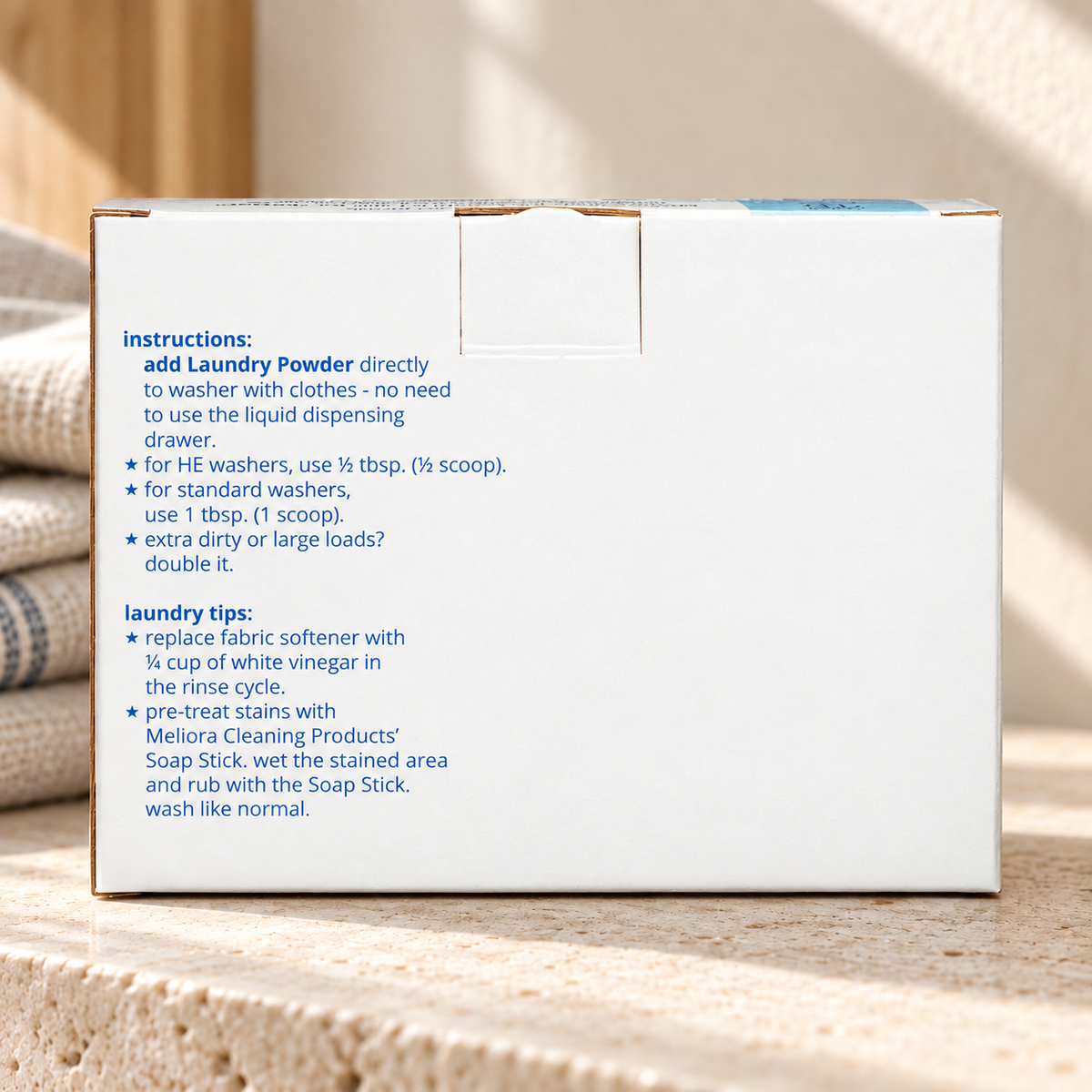 Laundry Powder Detergent - 128 HE (64 Standard) Loads - Refill